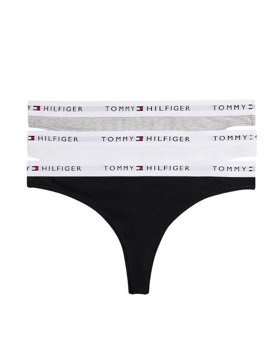 Essential Γυναικεία String 3Pack Grey, Black, White