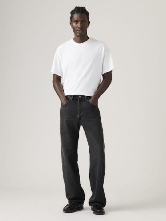 501 Men's Jeans Pants with Loose Straight Fit Black