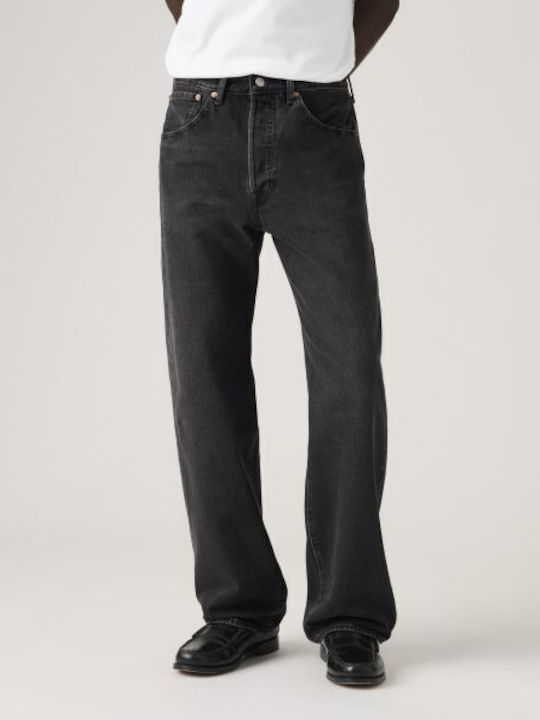 501 Men's Jeans Pants with Loose Straight Fit Black