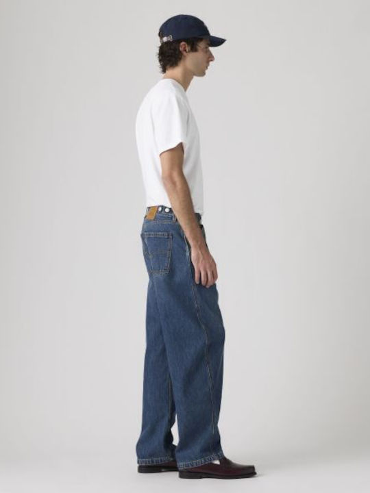 Dark Herren Jeanshose mit Relaxed Baggy Passform Dark Wash