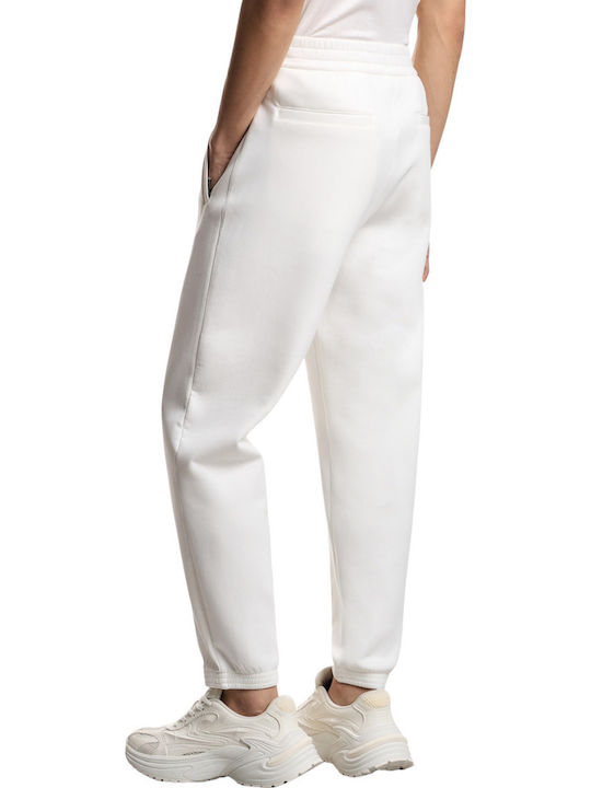 Trousers Elastic White