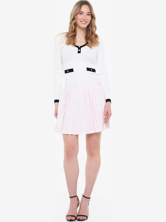 Plissiert Mini Rock Pink