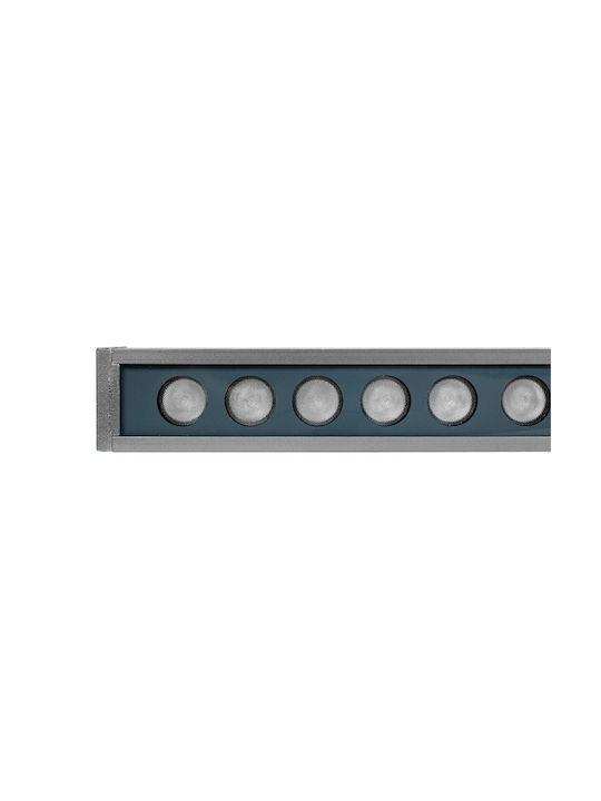 GloboStar Εξωτερικό Φωτιστικό LED Wall Washer 72W RGB IP66 Γκρι