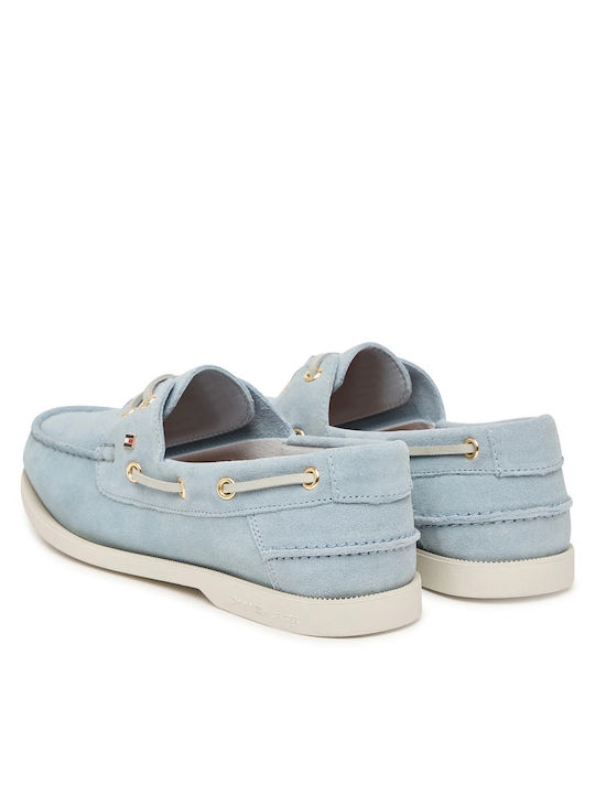 Men's Suede Boat Shoes Blue