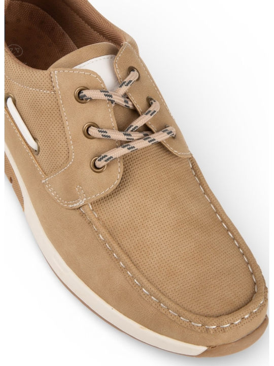 Men's Boat Shoes Beige