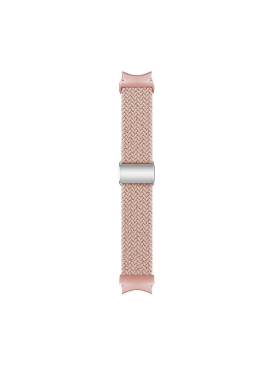 Samsung Galaxy Watch 7 6 5 4 Curea Ceas Nylon Închidere Magnetică Roz Auriu