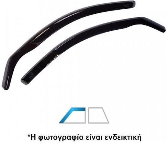 Heko Set of Windbreakers Front Car Dark Fime for Mitsubishi Colt 2023+ 2pcs