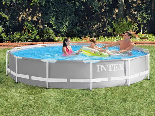 Intex Runde Schwimmbecken PVC 6503l Oberirdisch 366x76cm Graue