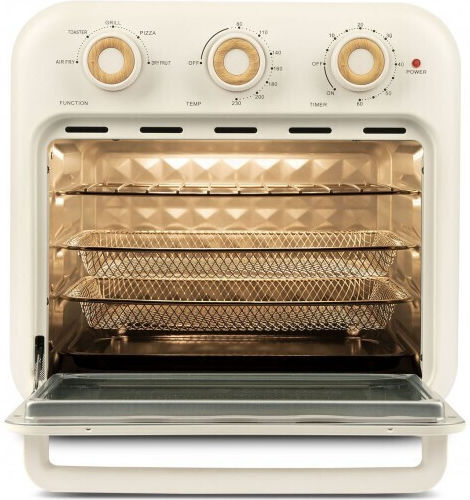 Girmi Electric Countertop Oven 22lt Without Burners with Air Beige
