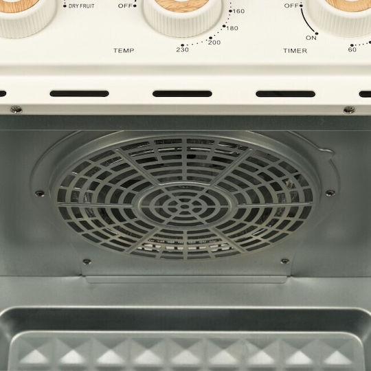 Girmi Electric Countertop Oven 22lt Without Burners with Air Beige