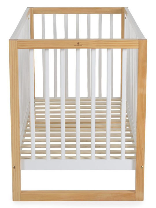Cangaroo Pătuț Bebeluși Alb pentru Saltea 60x120cm