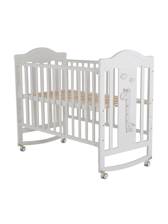 Cangaroo Babybett Weiß für Matratze 60x120cm
