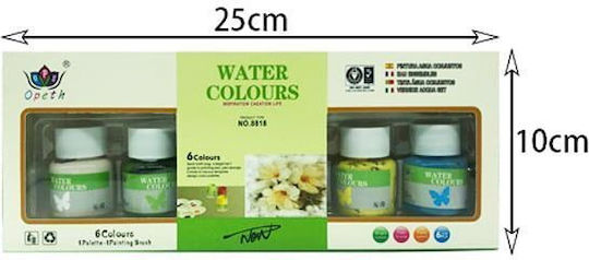 Water Colours Aquarellfarbenset 6Stück