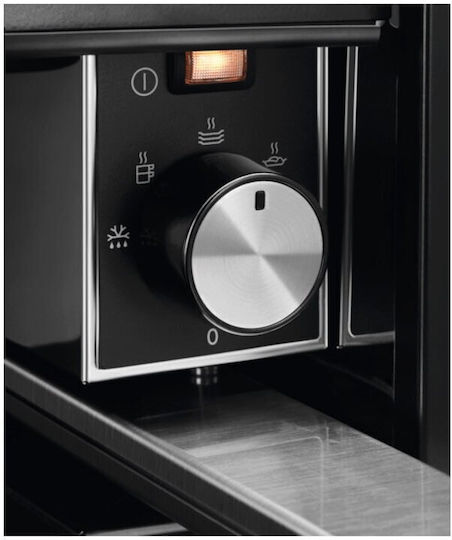 Sertar Termic Electrolux Lbd4t Menținere Caldă a Mâncării Încălzire Vase Seria 600 4 Programe Înălțime 14 Cm Temperatură 30-80 Grade Celsius Negru Mat Multicolor