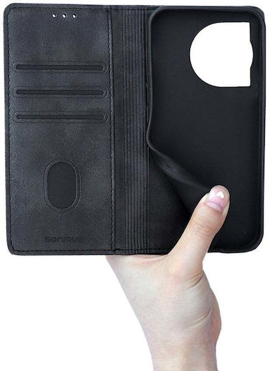 Калъф Портмоне Vintage Magnet Wallet Sonique OnePlus 12R 5G Черен