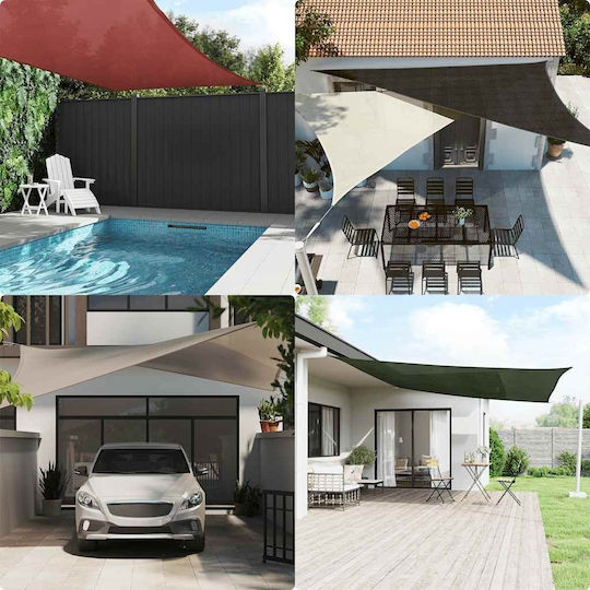 vidaXL Триъгълен Shade Sail Син 6x6x1.5м 160гр/м²