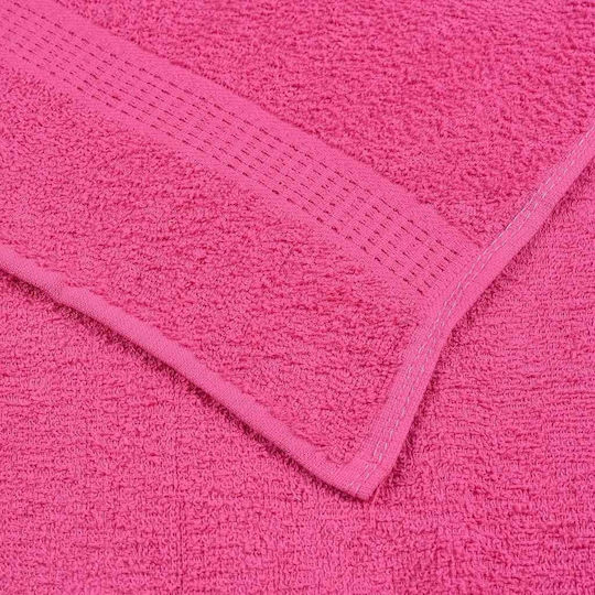 vidaXL Set of 4 Hotel Bathroom Towels 140x70cm Pink
