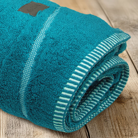 Lino Home Πετσέτα Σώματος Loomline 80x150εκ. Πετρόλ Βάρους 600gr/m²