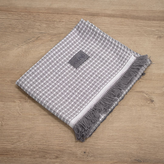 Lino Home Geschirrtuch aus 100% Baumwolle in Gray Farbe 40x60cm