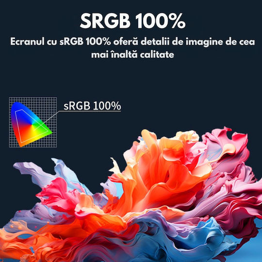Monitor Portabil Extensibil Triplu Laptop Qova Ecran Quad 16 Inch 3 Ips 16:10 Ecrane Full Hd 1200p Pliabil Rotativ 360° Compatibil Windows Macbook Suport Reglabil Compatibil Laptopuri 12"-18,5" Srgb 100% Geantă Inclusă