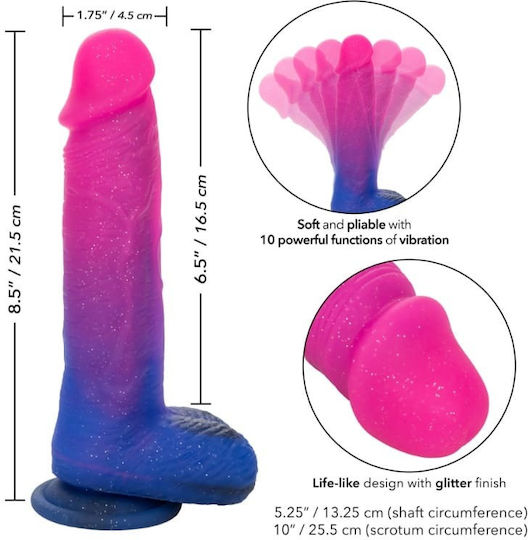 Calexotics Ombre Hombre Realistic Vibrator with Remote Control 21.5cm