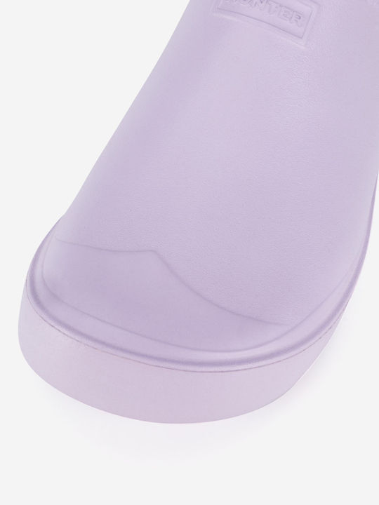 Hunter Damen Clogs Lila