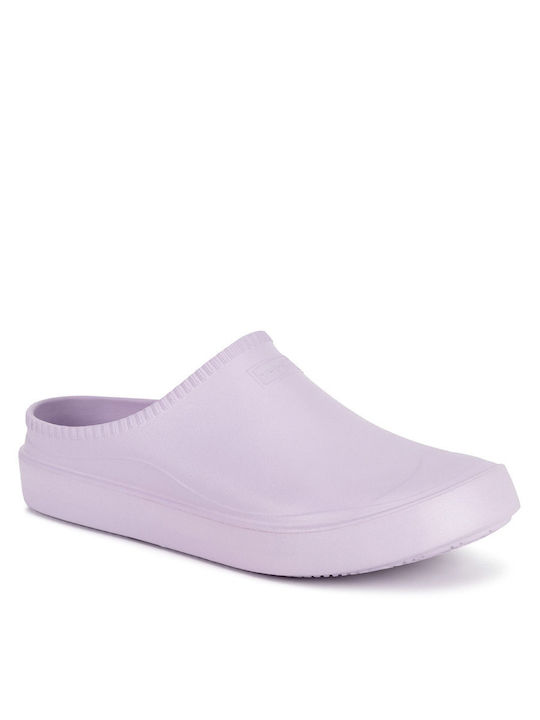 Hunter Damen Clogs Lila