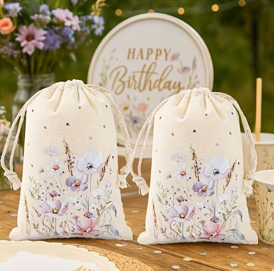 By Queen Ρομαντικό Floral Pastel Bloom Πουγκί Δώρου