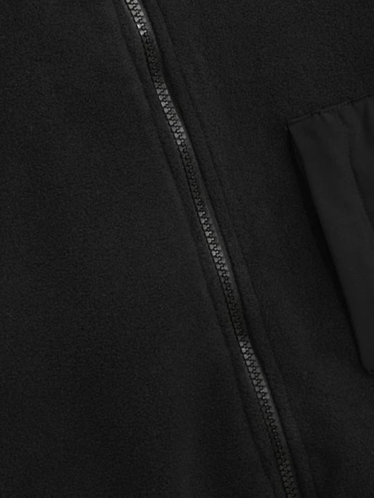 Men's Fleece Cardigan Black