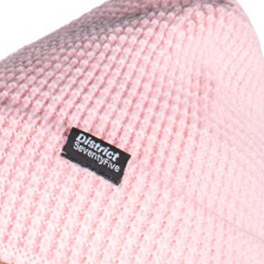 Beanie Beanie with Rib Knit in Pink color