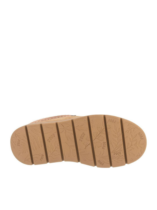 Bobs Keepsakes Lite Fuzzy Dreams Зимни Дамски Чехли с Кожа Кафяв