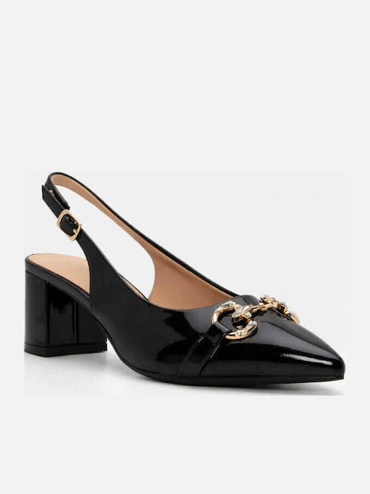 Pumps mit mittelhohem Absatz Schwarz