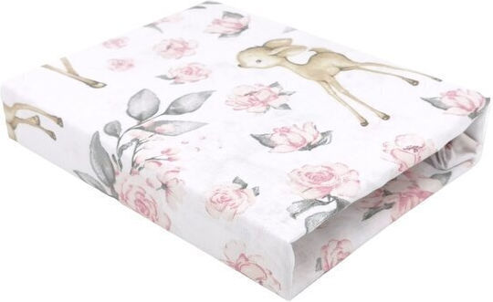 MimiNu Baby Sheet Crib Cotton Fitted Yellow 160x80cm