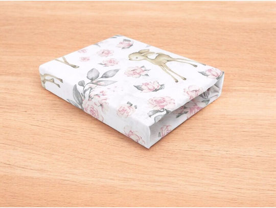 MimiNu Baby Sheet Crib Cotton Fitted Yellow 160x80cm