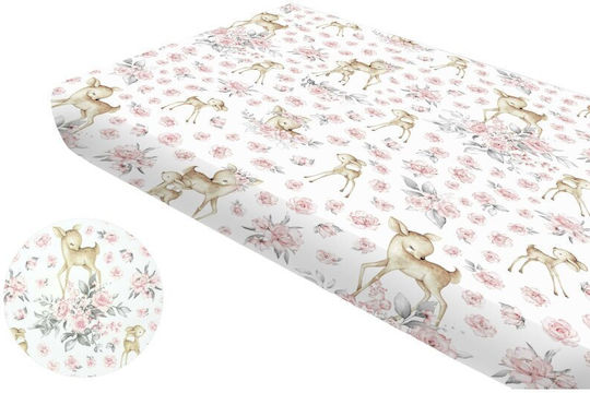 MimiNu Baby Sheet Crib Cotton Fitted Yellow 160x80cm