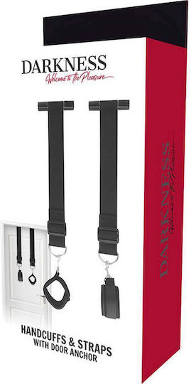 Darkness Bondage Door Handschellen in Schwarz Farbe 2Stück