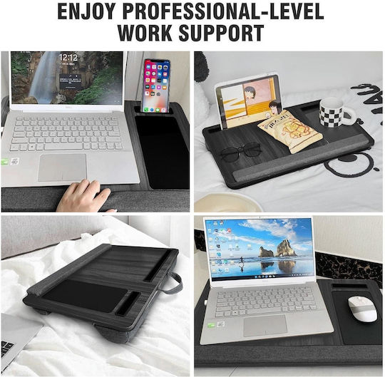 Tabelul pentru Laptop până la 17" 55x34 cm with mouse holder and forearm support with double ventilation cushions