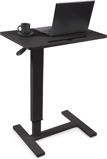 Tabelul pentru Laptop Height-adjustable table with pneumatic lift, with wheels – 60x40 cm tabletop, height 66–90 cm