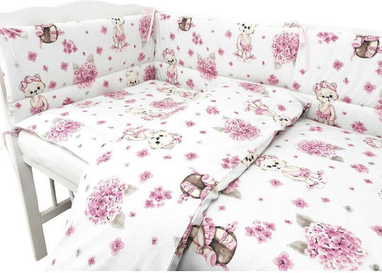 MimiNu Σετ Κούνιας Pink 3τμχ