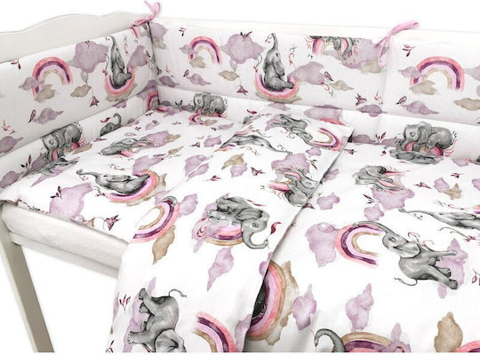 Qmini Set Für Krippe Pink 3Stück