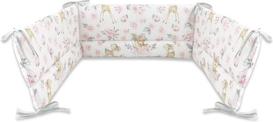 MimiNu Set Für Krippe Sweet Deer Pink 4Stück