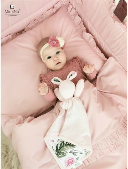 MimiNu Baby Crib Bedding Set 4pcs Powder Pink