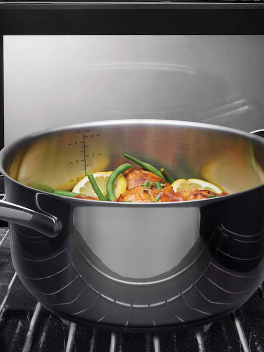 Metaltex Deep Stainless Steel Pot 5lt / 24cm