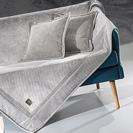Guy Laroche Rubicon Three-Seater Sofa Throw 170x300cm Elephant