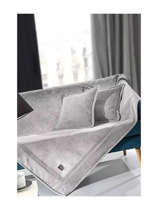 Guy Laroche Rubicon Three-Seater Sofa Throw 170x300cm Elephant