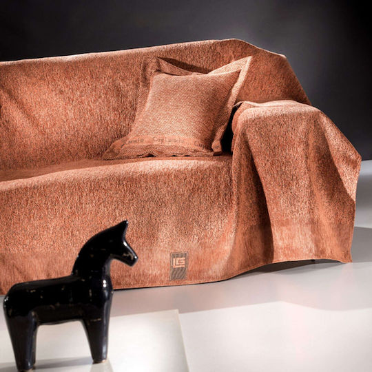 Guy Laroche Balance Ριχτάρι Πολυθρόνας Δύο 'Οψεων Chenille 150x170εκ. Salmon 1133030218085