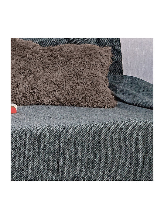 Kentia Kanon Sofa Throw 2 Seater Chenille 180x250cm 24 Dark Gray