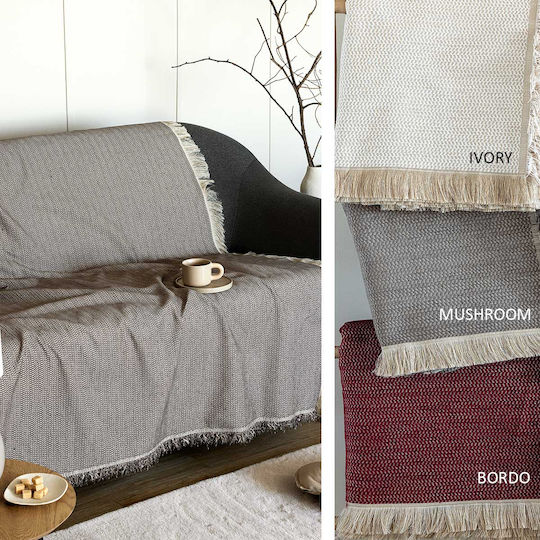 Palamaiki Niki Ριχτάρι Πολυθρόνας Chenille 180x180εκ. Bordo