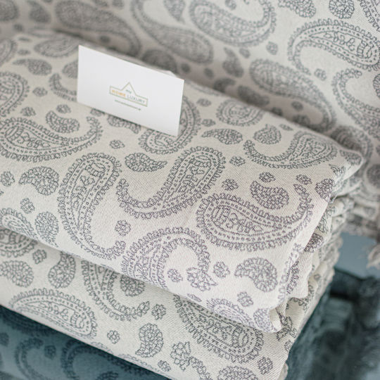 My Home Luxury Throws and Couch Blankets Sofa Throws 180x250cm Ecru with Gray T2dg 250 T2DG 250