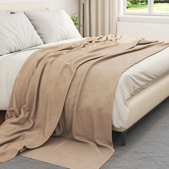 vidaXL Decken & Couchdecken Zweisitzer-Sofa Überwurf Fleece 270x240cm Giraffe